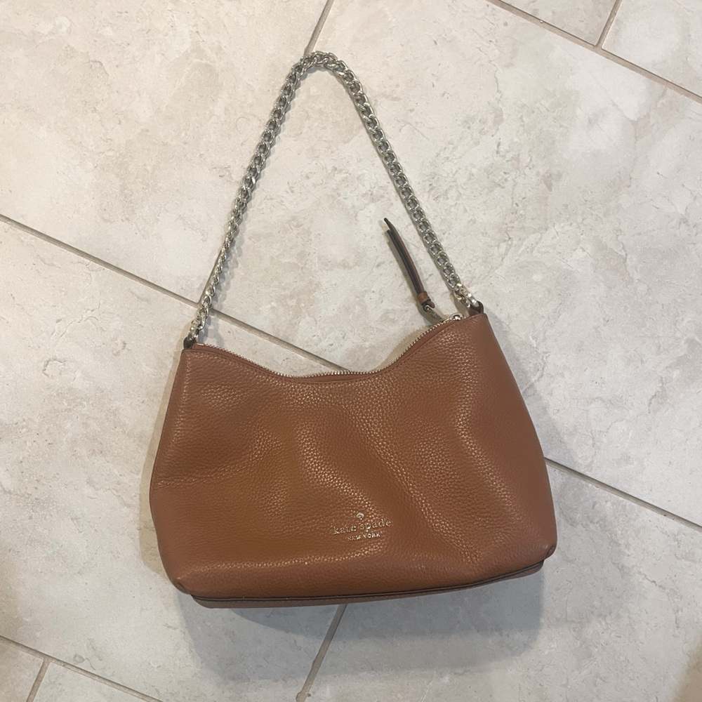Kate Spade tan purse, like new.